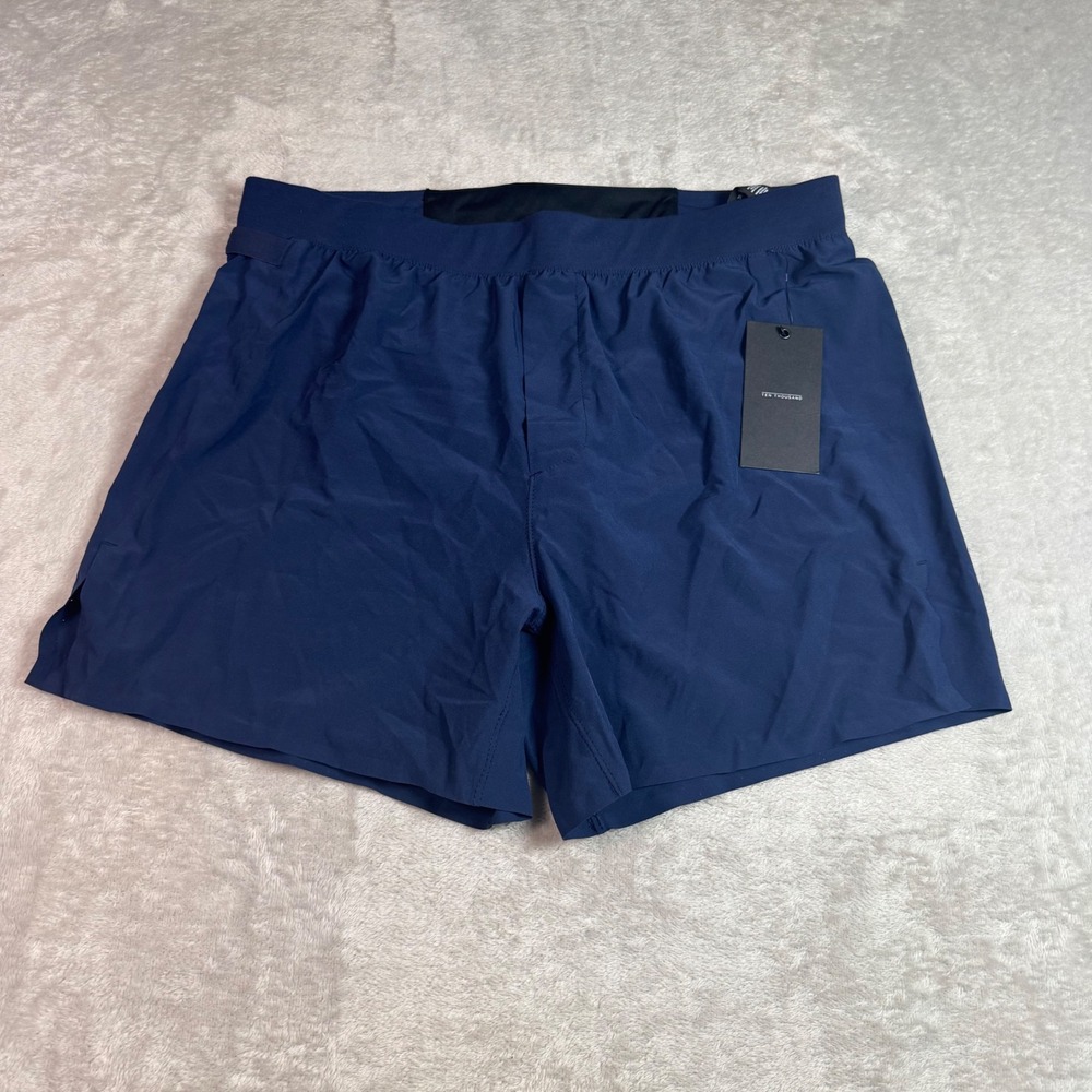 NWT Ten Thousand Distance Short Navy Blue M 5" Inseam Mens Running Shorts
